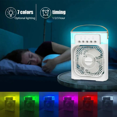 Prenosni namizni hladilnik zraka z ventilatorjem