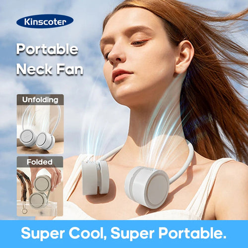 Prenosni ventilator za okoli vratu brez lopatic – USB polnilni