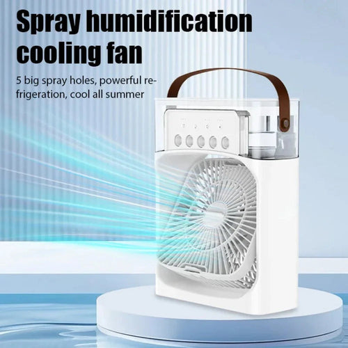 Prenosni namizni hladilnik zraka z ventilatorjem