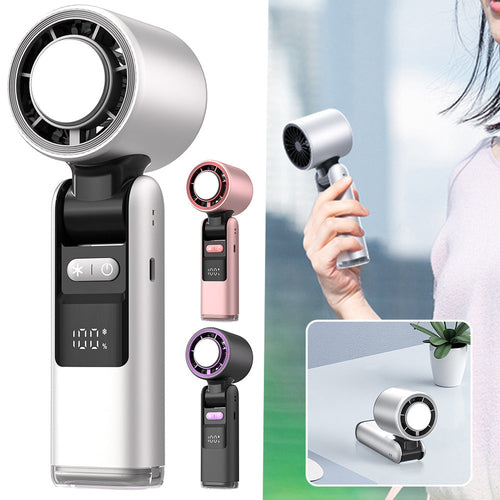 Turbo mini ventilator Ice Cool z digitalnim zaslonom – USB polnilni